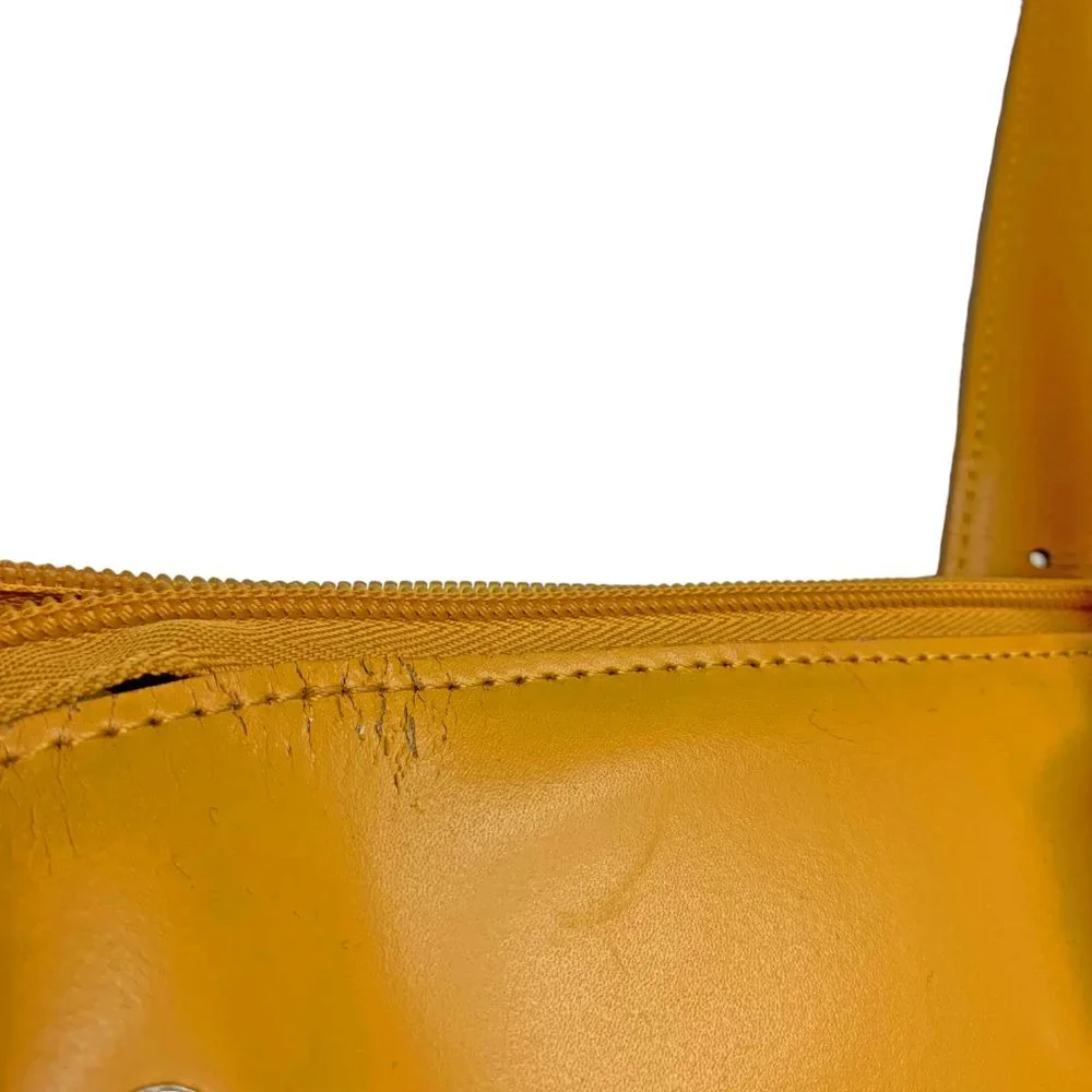 JACK GEORGES Milano Madison Avenue Mustard Leather Large‎ Business Tote